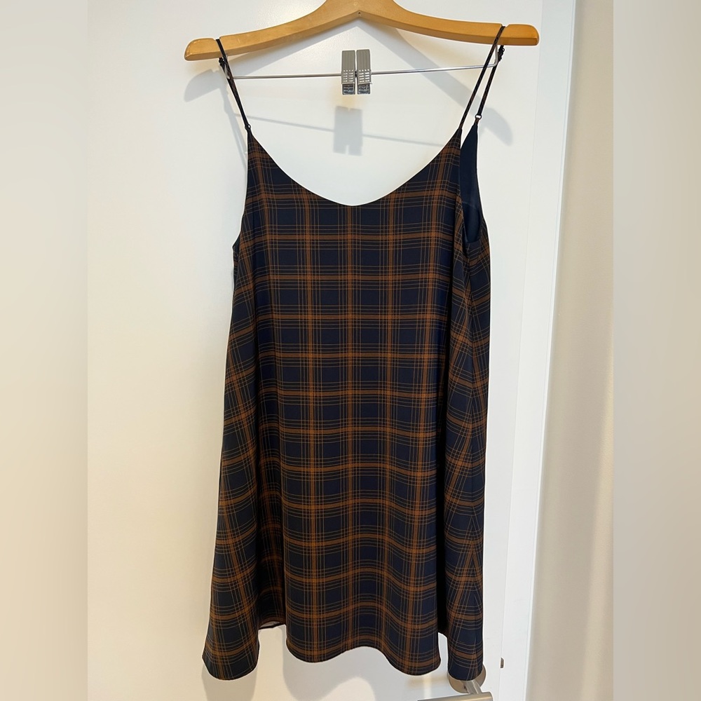 Oak & Fort Plaid Babydoll Dress